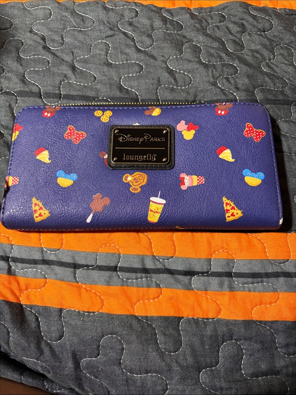 Loungefly Purple Disney Parks Snack Icon Zip Wallet